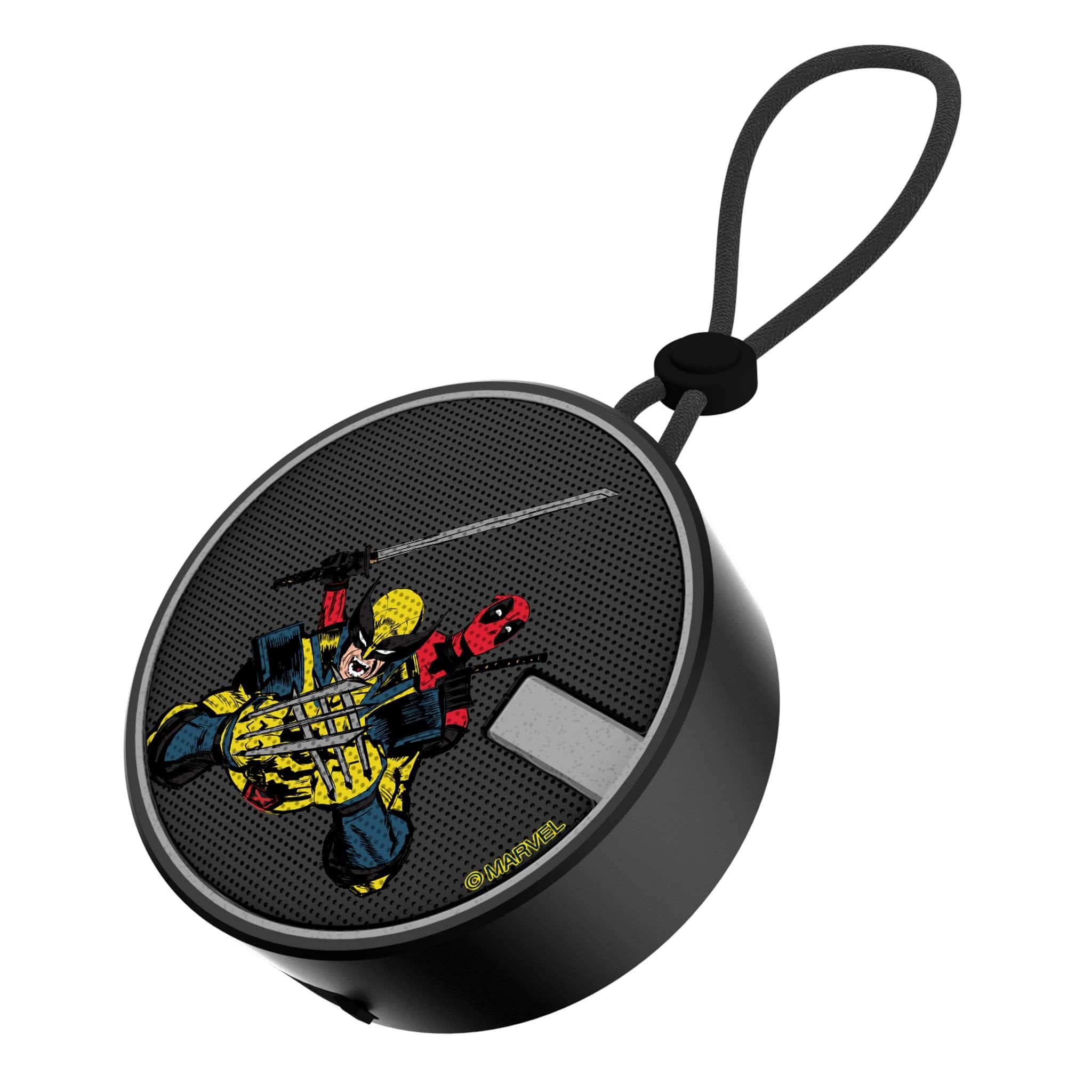 Keyscaper - Marvel Badge Waterproof Speaker - Deadpool Wolverine 3