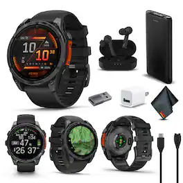 Garmin - fenix 8 – 47 mm, AMOLED, Slate Gray with Black Silicone Band - Black - (2024)