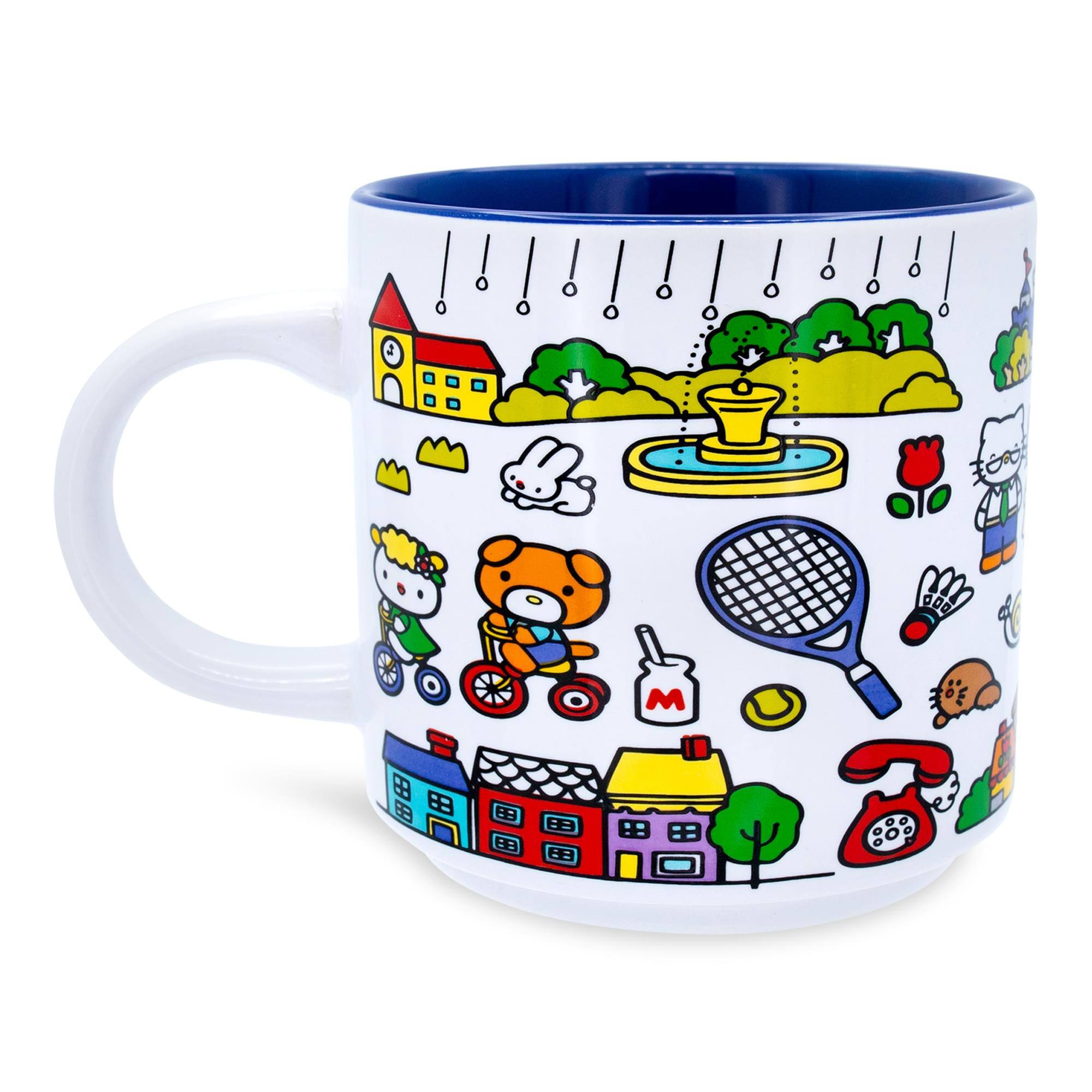 Alt View 10. Silver Buffalo - Sanrio Hello Kitty Red Map Ceramic Mug | Holds 13 Ounces - Red.