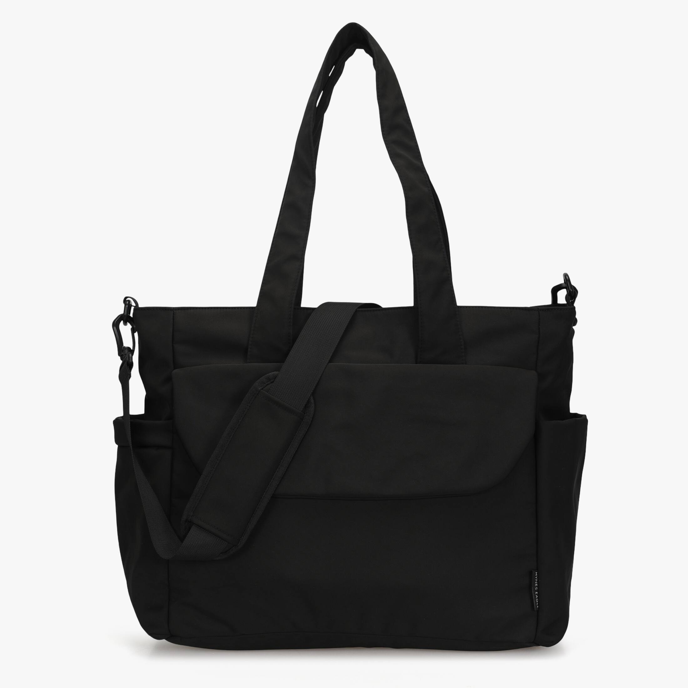 Front. Hynes Eagle - Motion All-in-One Diaper Tote - Black.