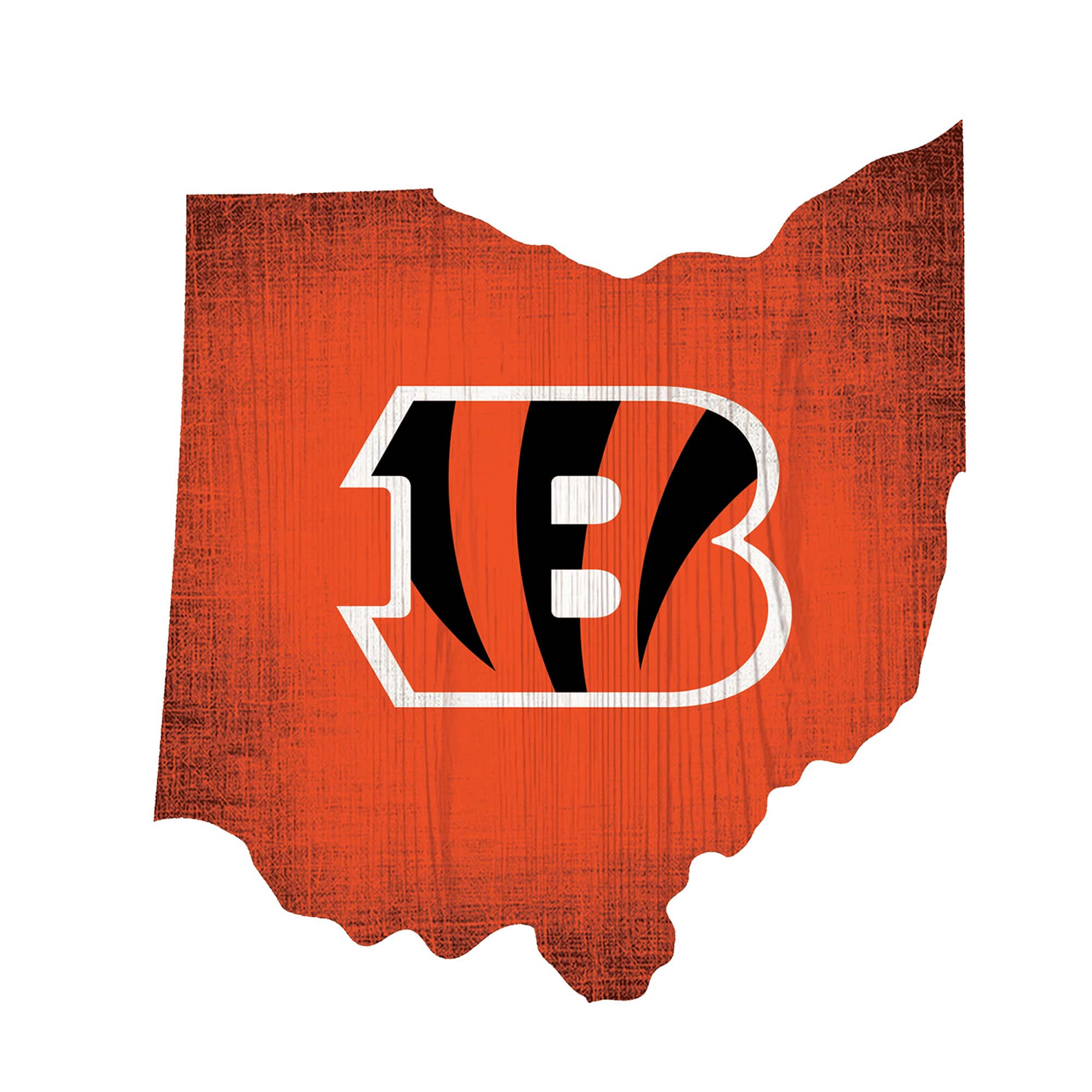 Fan Creations - Cincinnati Bengals 12" Logo State Sign - Multicolor