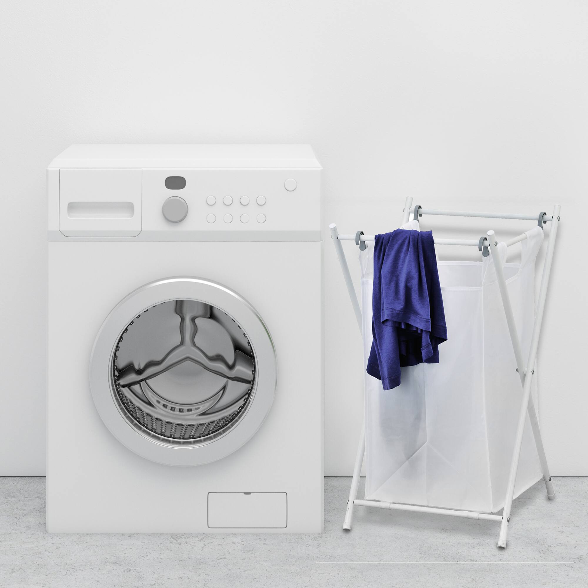 Alt View 3. Furinno - Wayar Foldable Laundry Sorter, Single.