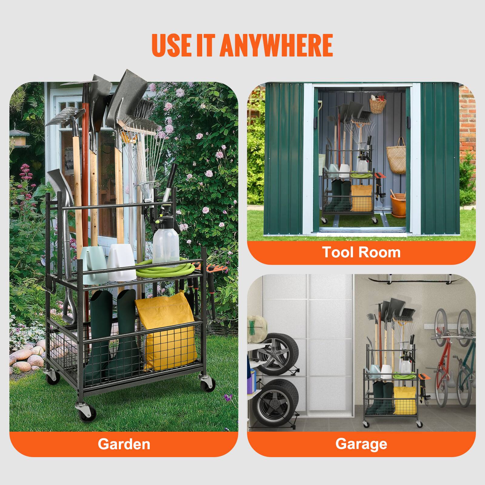 USE IT ANYWHERE

Garden

Tool Room

Garage