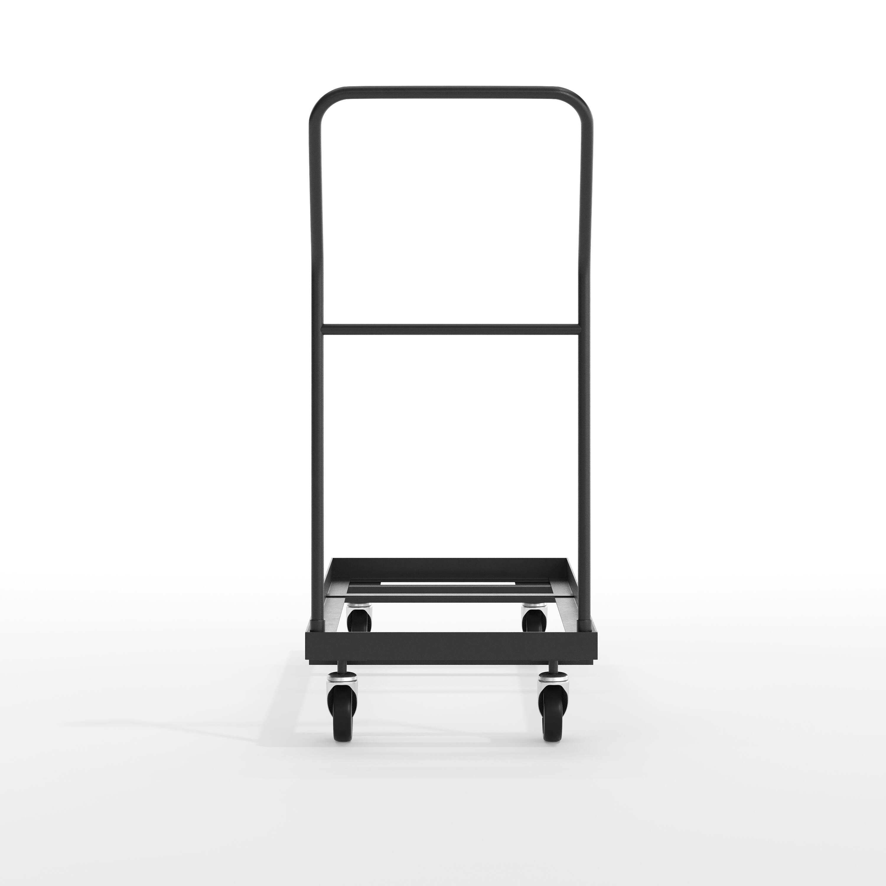 Alt View 5. Emma + Oliver - Folding Chair Dolly - Black.