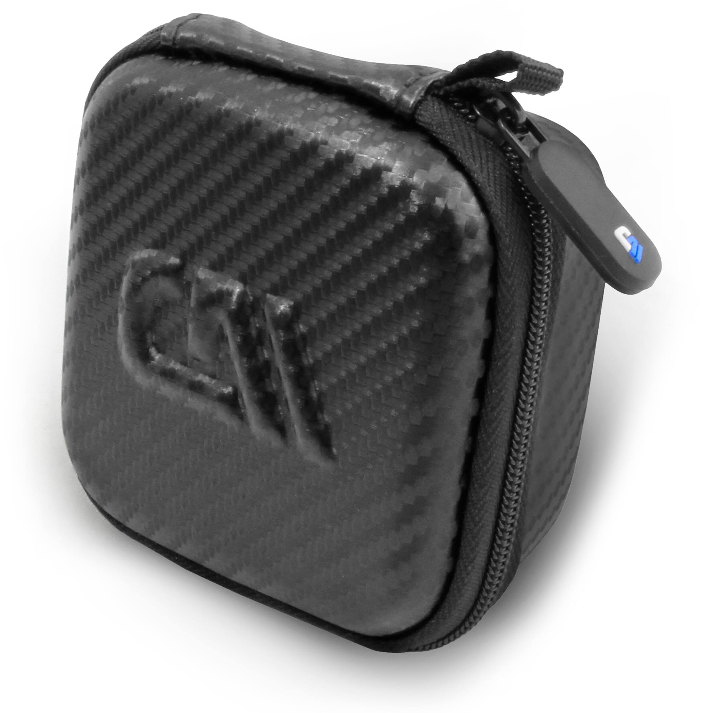 Angle. CASEMATIX - Hard Carrying Case for Timekettle W4 Pro AI Interpreter Earbuds - EVA Travel Case for Translation Earbuds, Case Only.