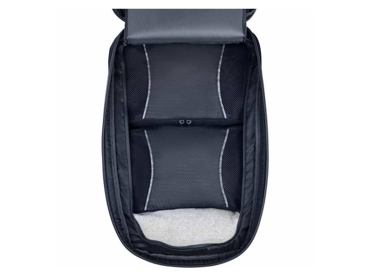 Alt View 4. HP - HP Travel Plus Backpack for 17" Notebook - Graphite Blue, Water & Bump Resistant, RFID Shield, Puncture Resistant Zipper - Graphite Blue.