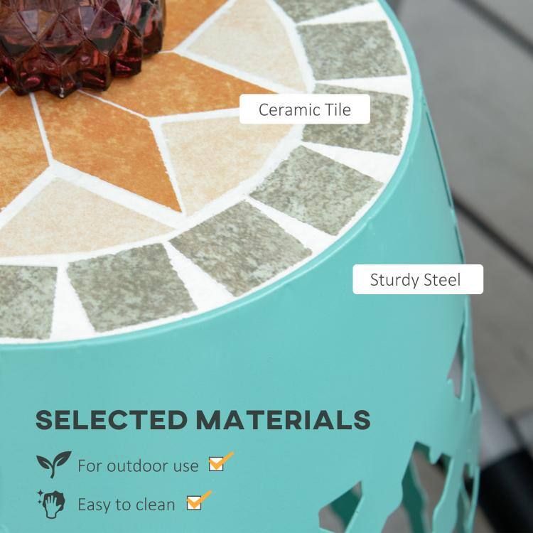 Ceramic Tile  
Sturdy Steel  
SELECTED MATERIALS  
For outdoor use  
Easy to clean