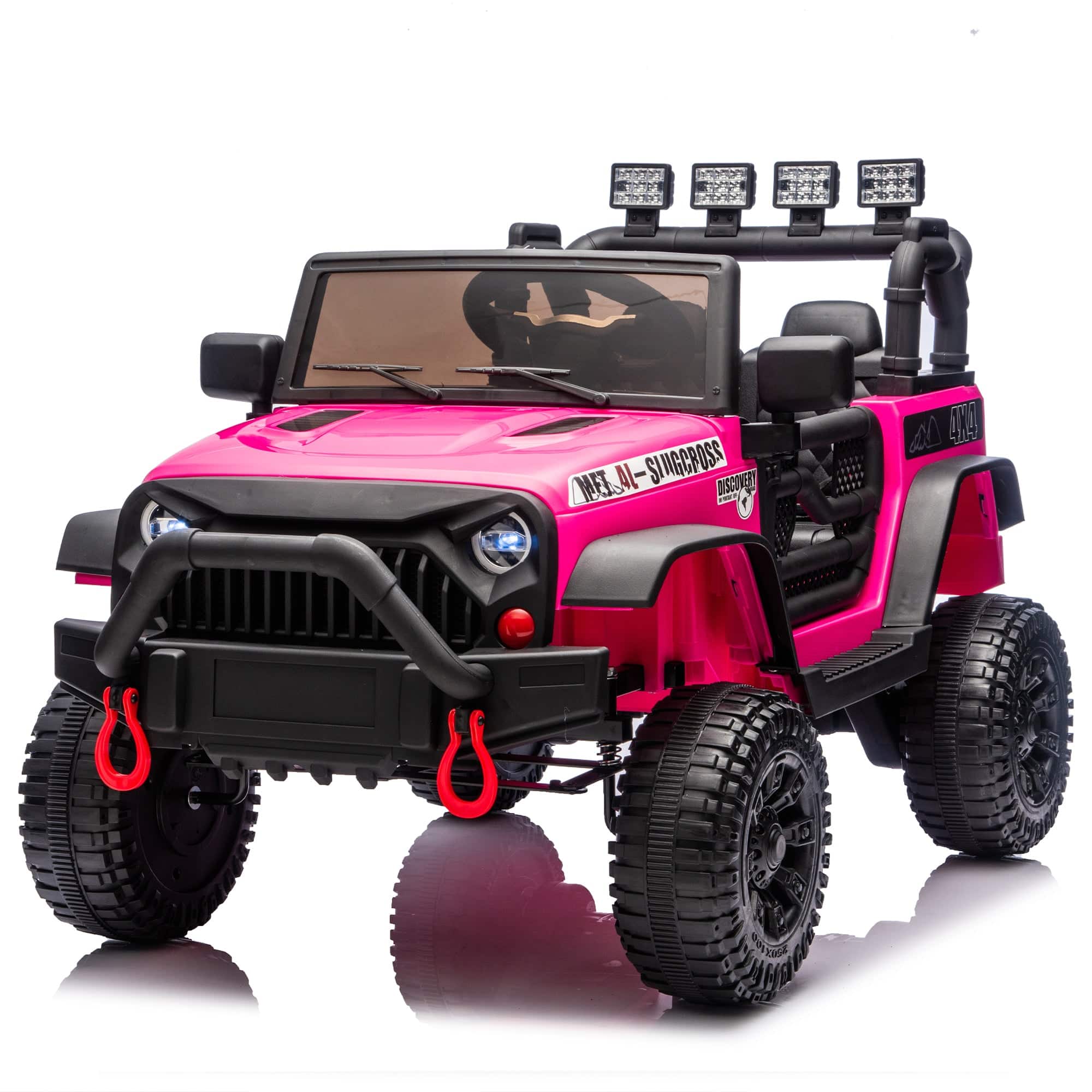 Boyel Living - 3+ 24V Kids Ride On UTV with Parents Remote Control Twin 200W Motors 4Wheel - Red
