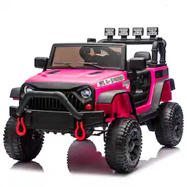 Boyel Living - 3+ 24V Kids Ride On UTV with Parents Remote Control Twin 200W Motors 4Wheel - Red