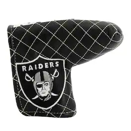 Team Golf - Las Vegas Raiders Quilted Blade Putter Cover - Multicolor