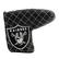Front. Team Golf - Las Vegas Raiders Quilted Blade Putter Cover - Multicolor.