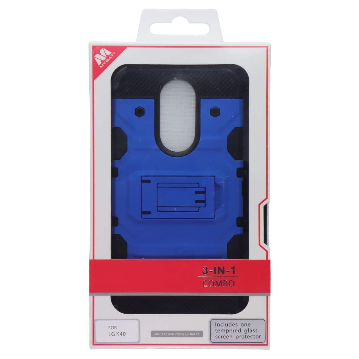 Mybat - 3-in-1 Storm Tank Case for LG K40 / Harmony 3 - /Black - Blue price history on PriceWatchPro