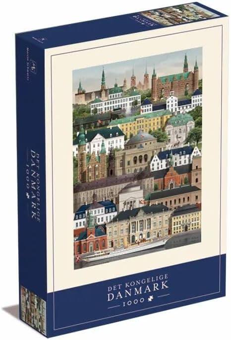 Martin Schwartz - 1000 Piece Jigsaw Puzzle for Adults – Cityscape Illustration of Danmark price history on PriceWatchPro