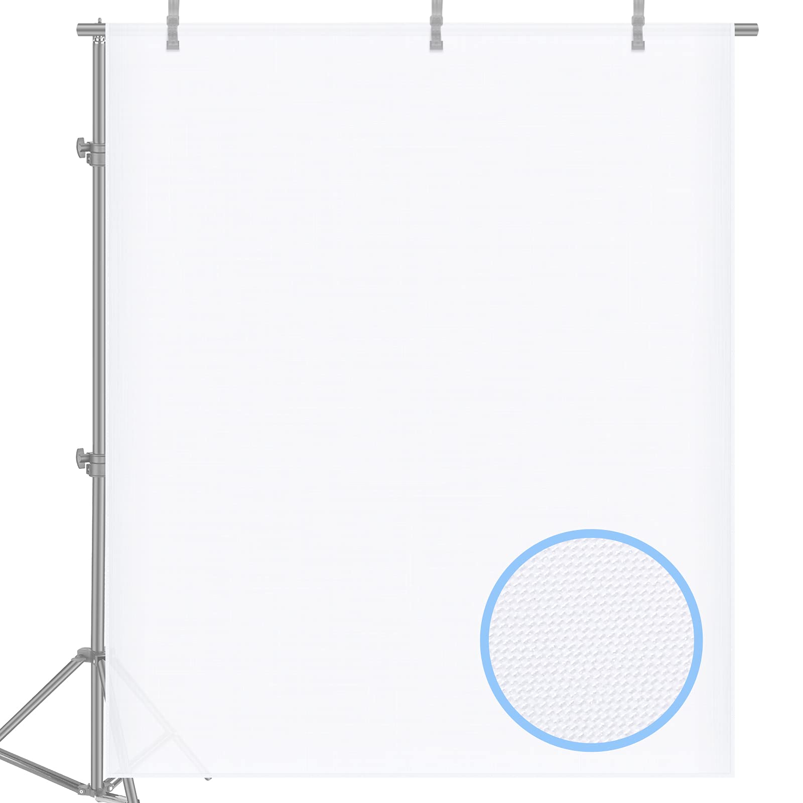 Neewer - 2yd x 60" White Seamless Diffusion Fabric - Polyester Light Modifier for Softbox & Studio