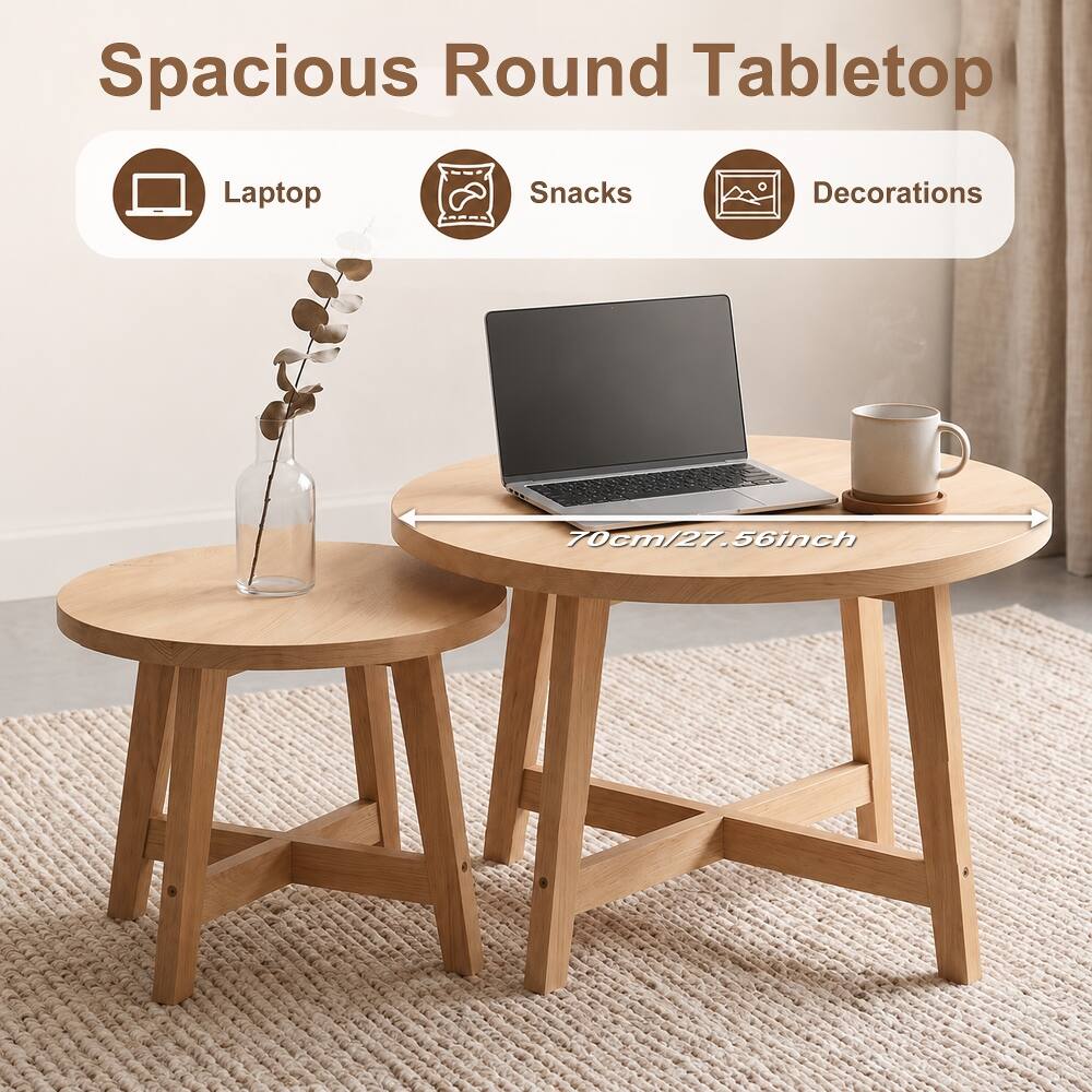 Spacious Round Tabletop

Laptop
Snacks
Decorations

70cm/27.56inch