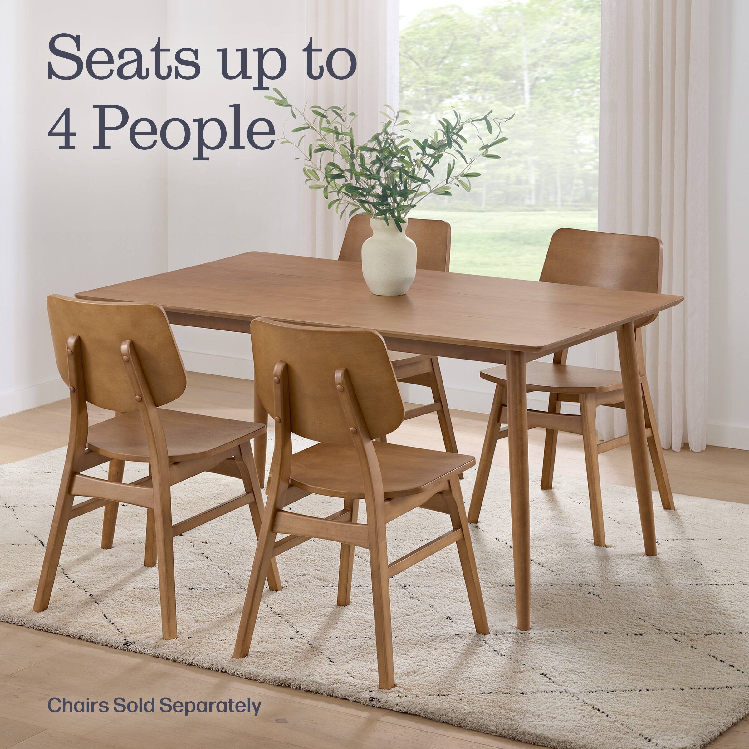 Seats up to 4 People  
Chairs Sold Separately