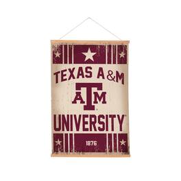 Evergreen Enterprises - Texas A&M Aggies 24" x 36" Antique Style Canvas Wall Art Tapestry with Wood Frame - Multicolor