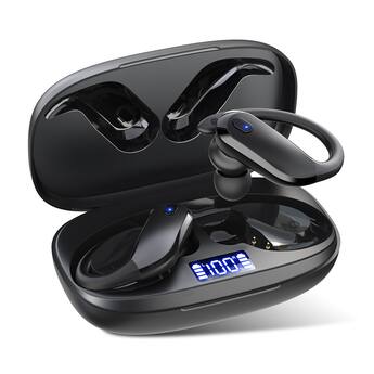 Cuffie Bluetooth 5.3 Con 128 Ore Di Autonomia, 4 Mic ENC, Bassi Profondi, IPX7 E Power Bank Integrato