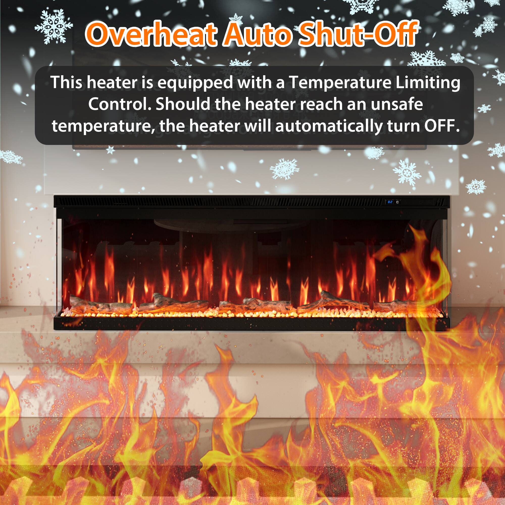 Overheat Auto Shut-Off

This heater is equipped with a Temperature Limiting Control. Should the heater reach an unsafe temperature, the heater will automatically turn OFF.