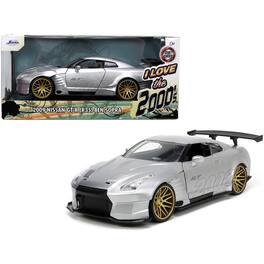 Jada - 2009 Nissan GT-R (R35) Ben Sopra "I Love the 2000's" Series 1/24 - Silver