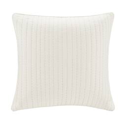 Gracie Mills - Johnny Farmhouse Chic Cotton Quilted Euro Sham - White