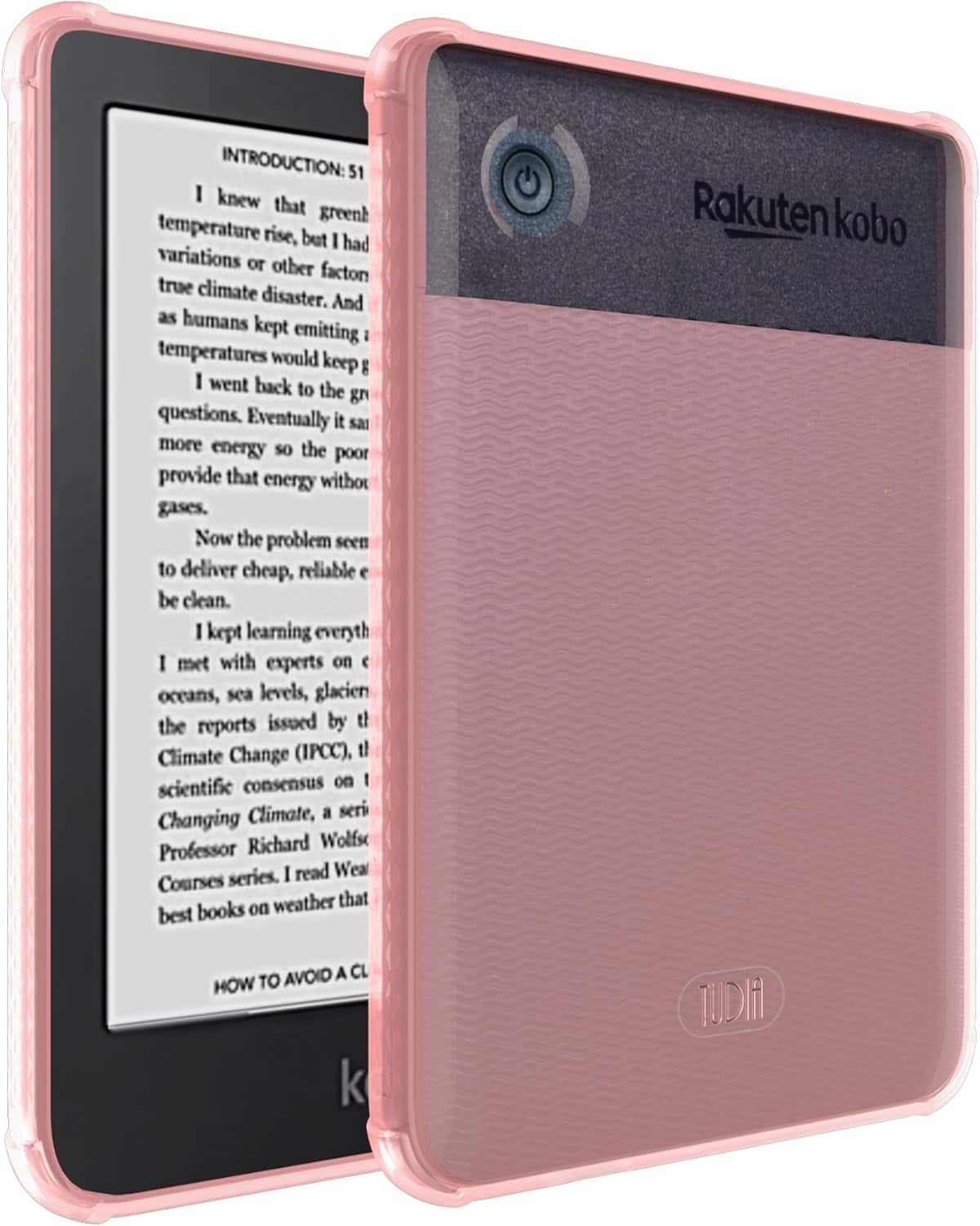TUDIA - SKN for Kobo Clara 2E Case (6") Cover - [NOT FIT Colour/BW 2024 Version] - Frosted Pink