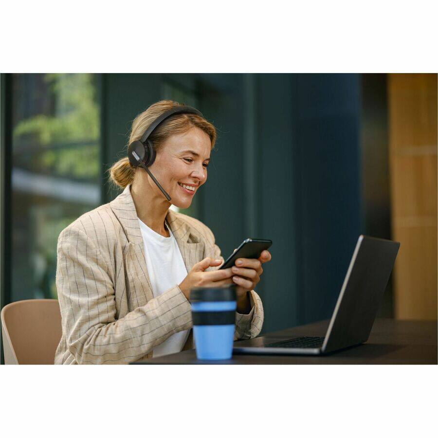 Alt View 3. Yealink - Yealink WH64 Headset - Microsoft Teams Certification - Mono - Wireless - Bluetooth/DECT - 164 ft - 20 Hz to 20 kHz - Unknown.