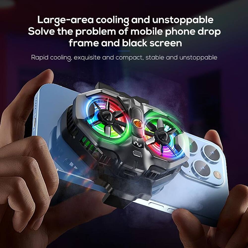 Large-area cooling and unstoppable  
Solve the problem of mobile phone drop frame and black screen  

Rapid cooling, exquisite and compact, stable and unstoppable
