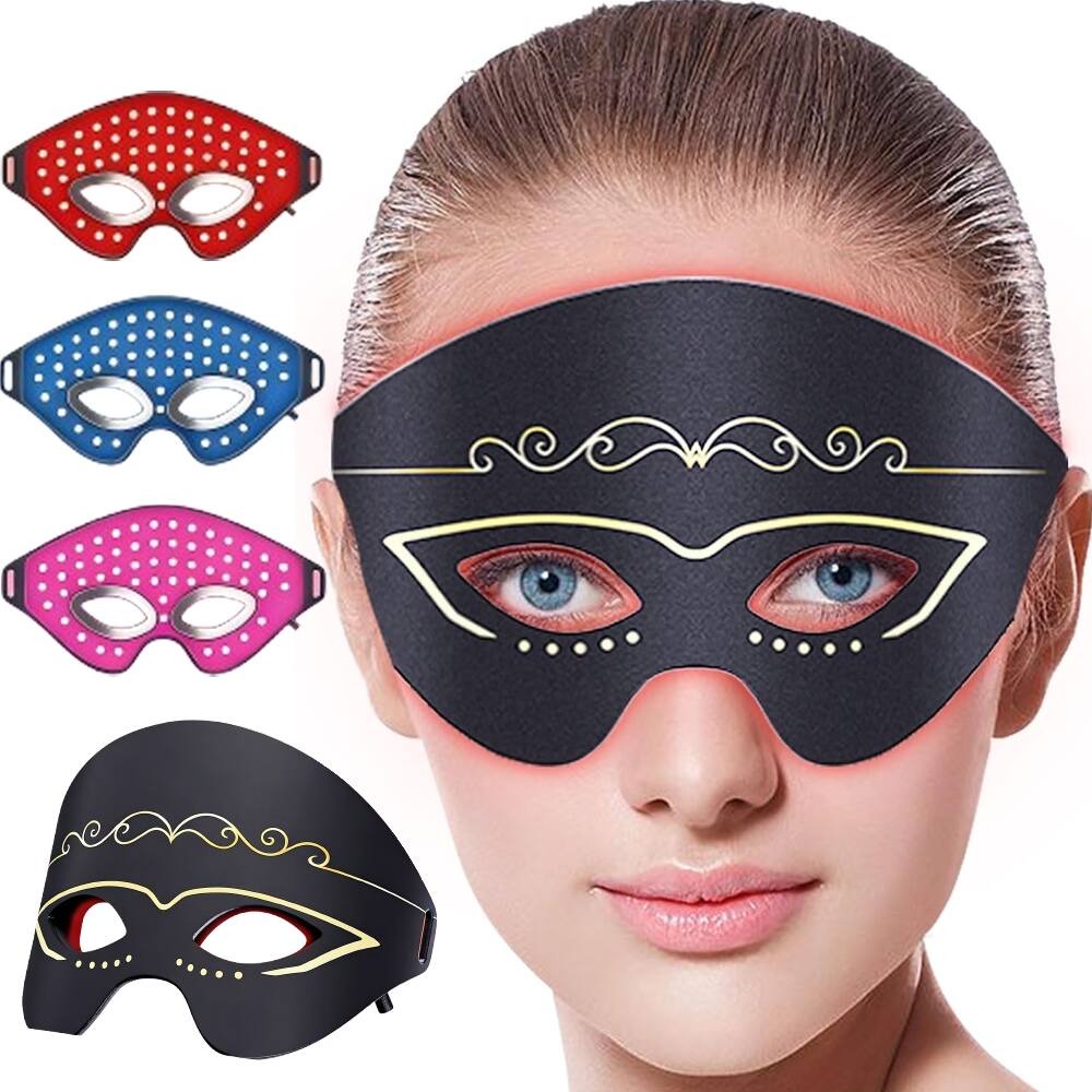 Morfone - Red Light Thermal Eye Mask Tri-wavelength Multi-mode Infrared Eye Beauty Device - Black