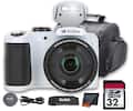 KODAK PIXPRO Aspheric HD Zoom Lens
25X Wide 24-600mm (Equivalent)
1:3.7-6.2
KODAK ELECTRONICS
32 GB SDHC Card
Kodak Strap
Kodak Lens Cap
Kodak Cleaning Cloth
Kodak Carrying Case
