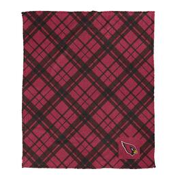 Pegasus - Arizona Cardinals 50" x 60" Dash Logo Patch Ultra Cozy Sherpa Blanket - Multicolor