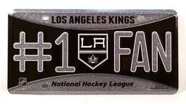 Rico Industries - Los Angeles Kings NHL Bling Sparkle #1 Fan Metal License Plate Auto Tag - Multi