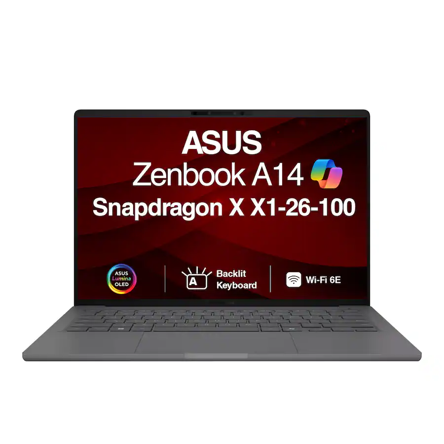ASUS Upgraded Zenbook A14 Laptop 14.0 WUXGA Display (Snapdragon X X1 26 ...