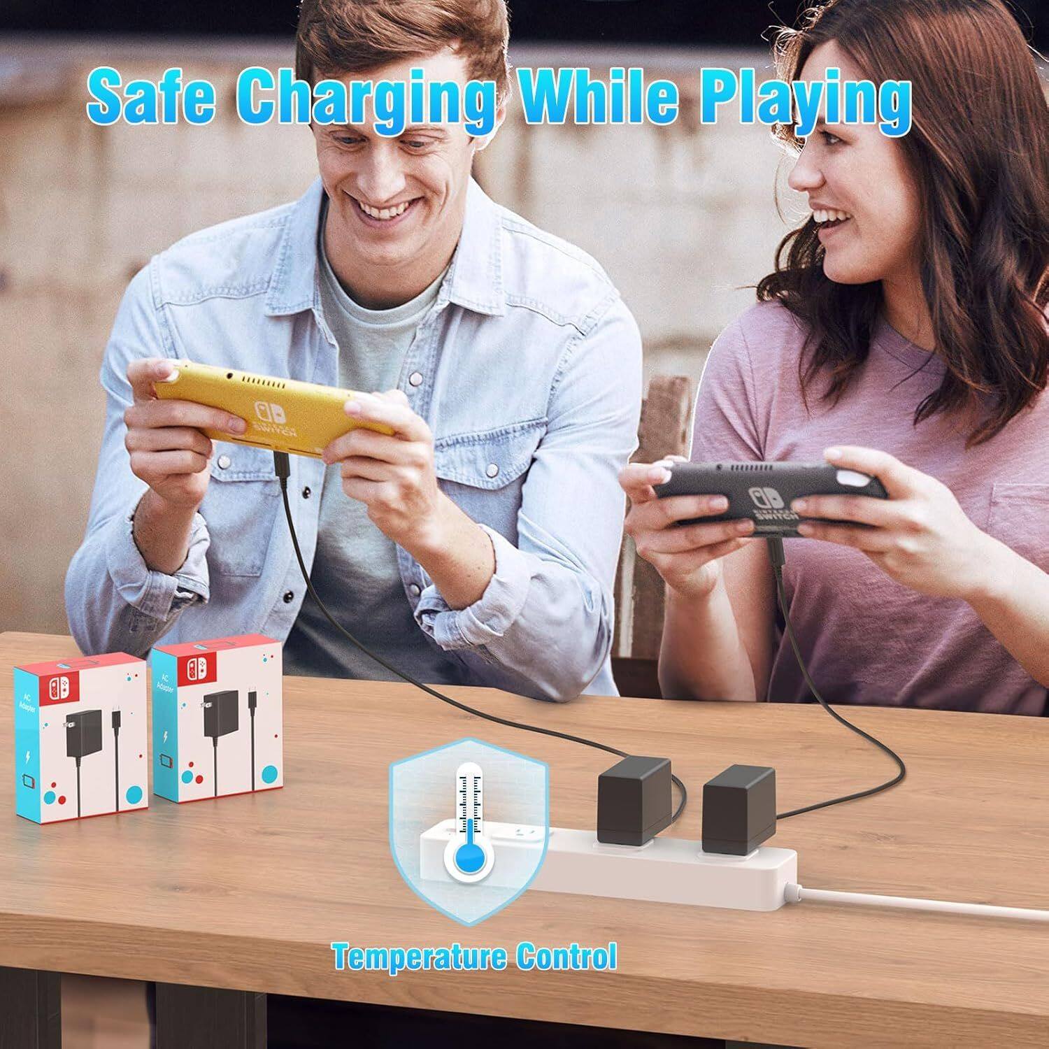 Safe Charging While Playing

Temperature Control