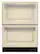 Front. KitchenAid - 4.29 Cu. Ft. Built-In Mini Fridge with Double-Drawer Refrigerator/Freezer - Custom Panel Ready.