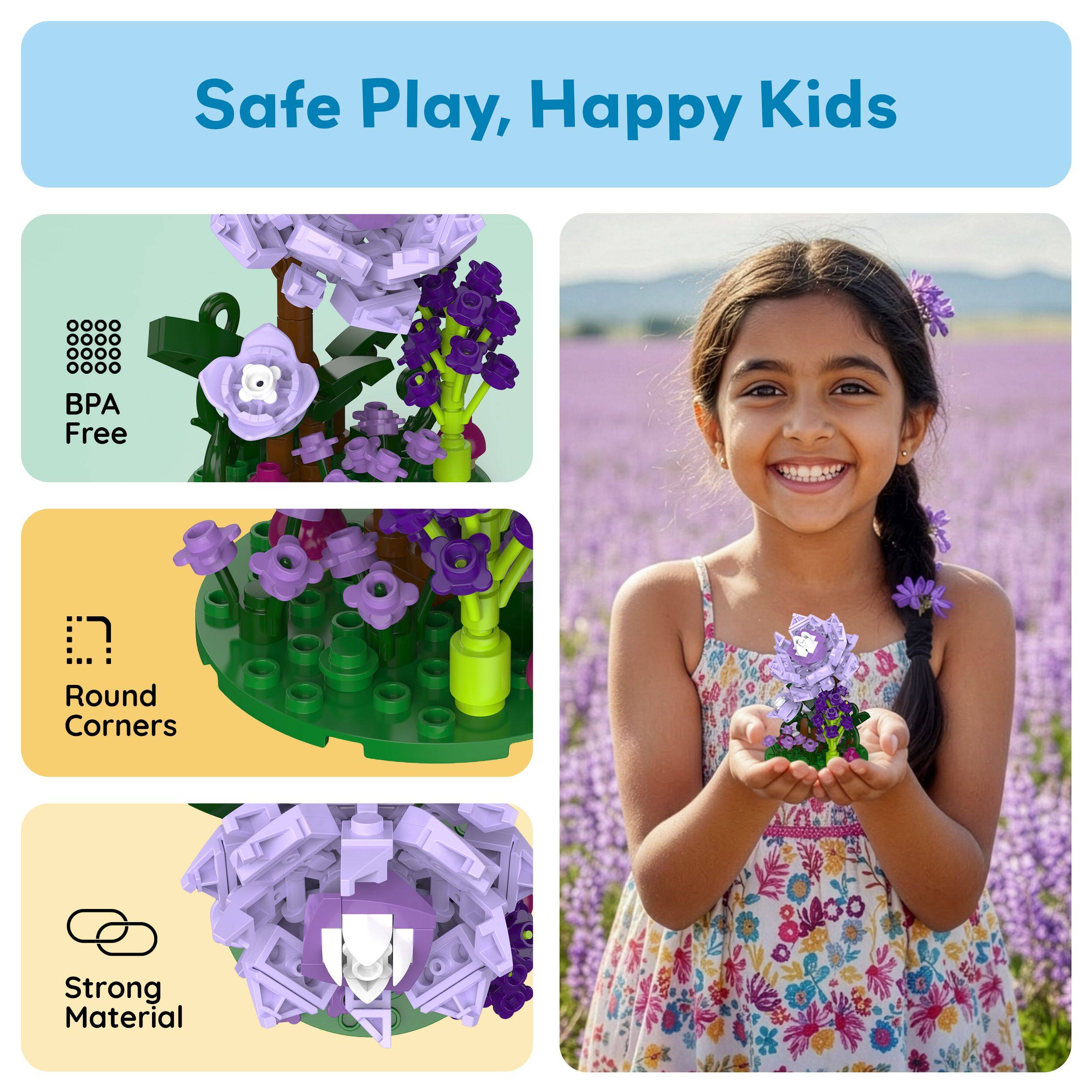 Safe Play, Happy Kids

- BPA Free
- Round Corners
- Strong Material