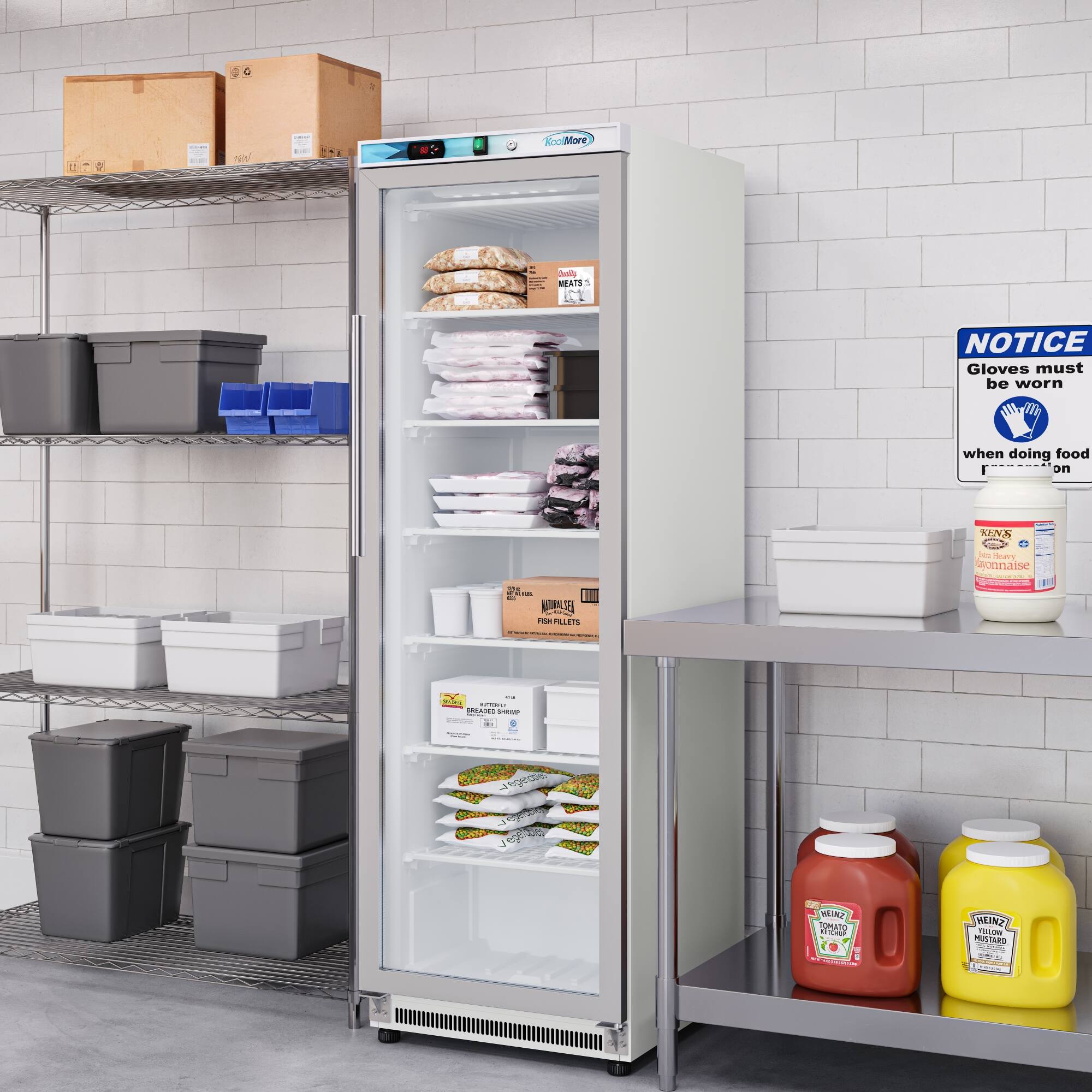 C - NOTICE Gloves must be worn when doing food in . . - - O B AA - - a laonnaise aad Fie PLLETS |  - - N - | : - | - A - MR O1ANO WEINZ T MUSTARS I - - |