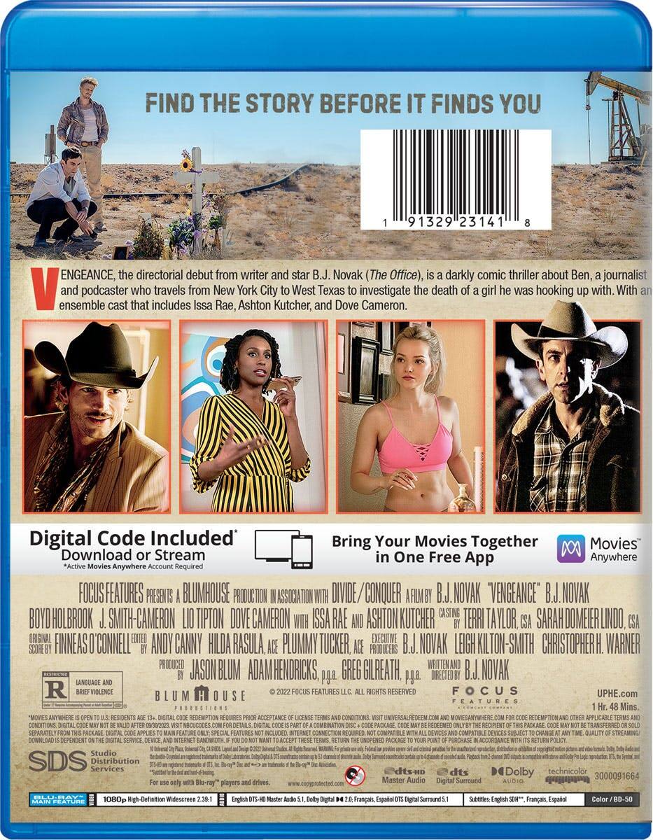 Back. Vengeance (Blu-ray + Digital Copy) [Blu-ray].