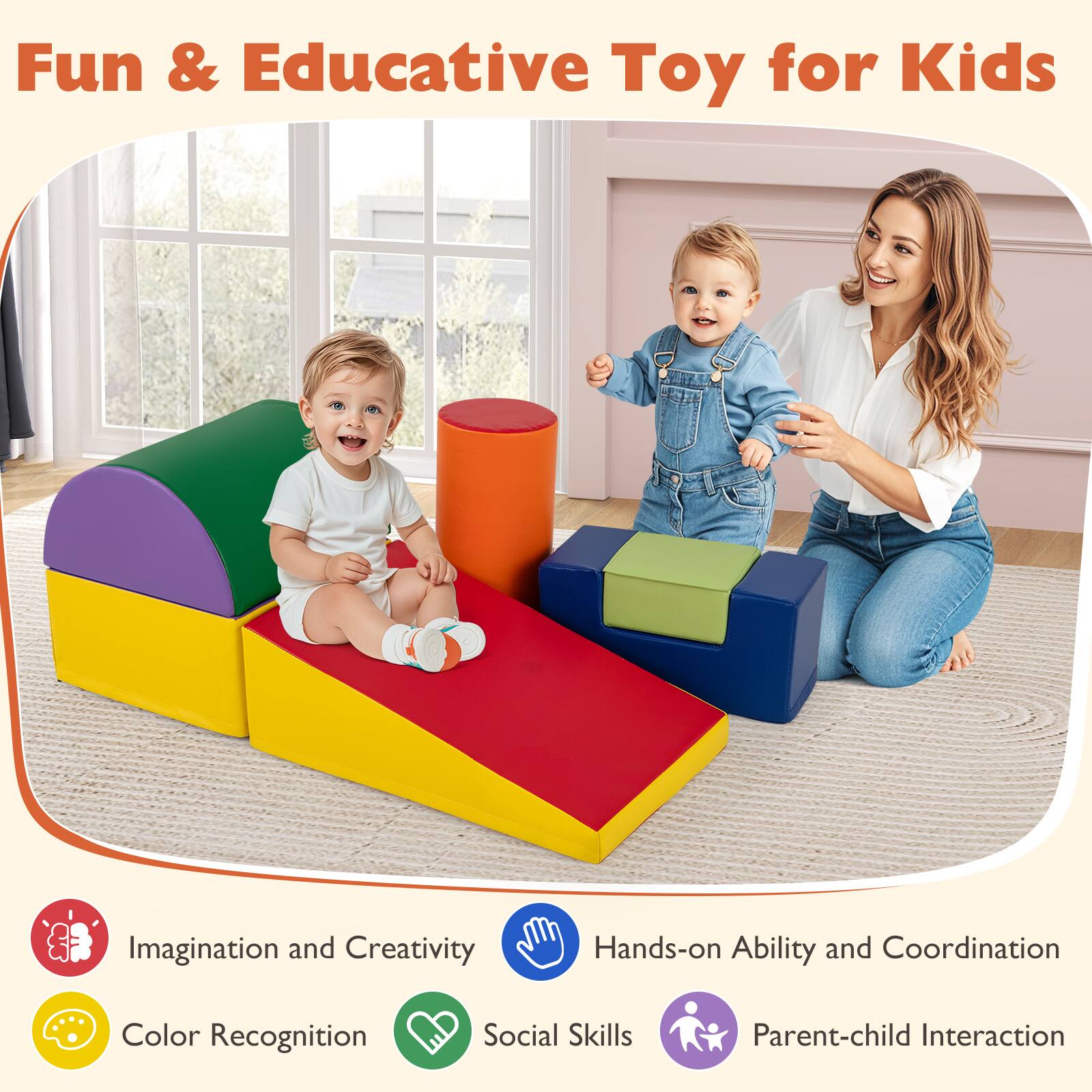 Fun & Educative Toy for Kids

- Imagination and Creativity
- Hands-on Ability and Coordination
- Color Recognition
- Social Skills
- Parent-child Interaction