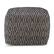 Left. Simpli Home - Graham Square Pouf - Patterned Black, Natural.