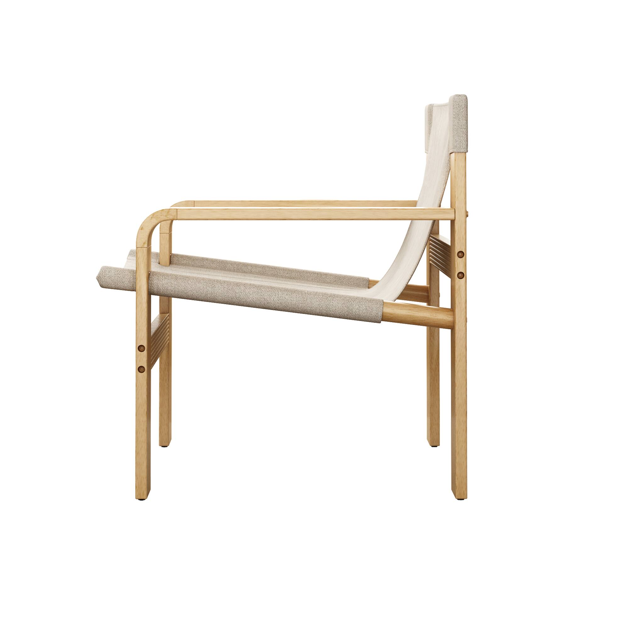 Alt View 6. GOODSILO - Modern Accent Lounge Chair with Wide Armrests and Detachable Washable Fabric Cover - White.