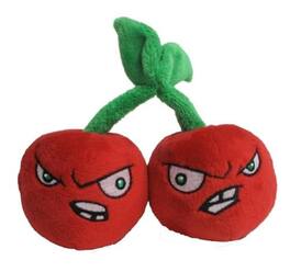 Jazwares - Plants Vs. Zombies 7" Plush: Cherry - Red