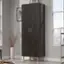 Angle. Sauder - Walter Heights Storage Cabinet - Blade Walnut.