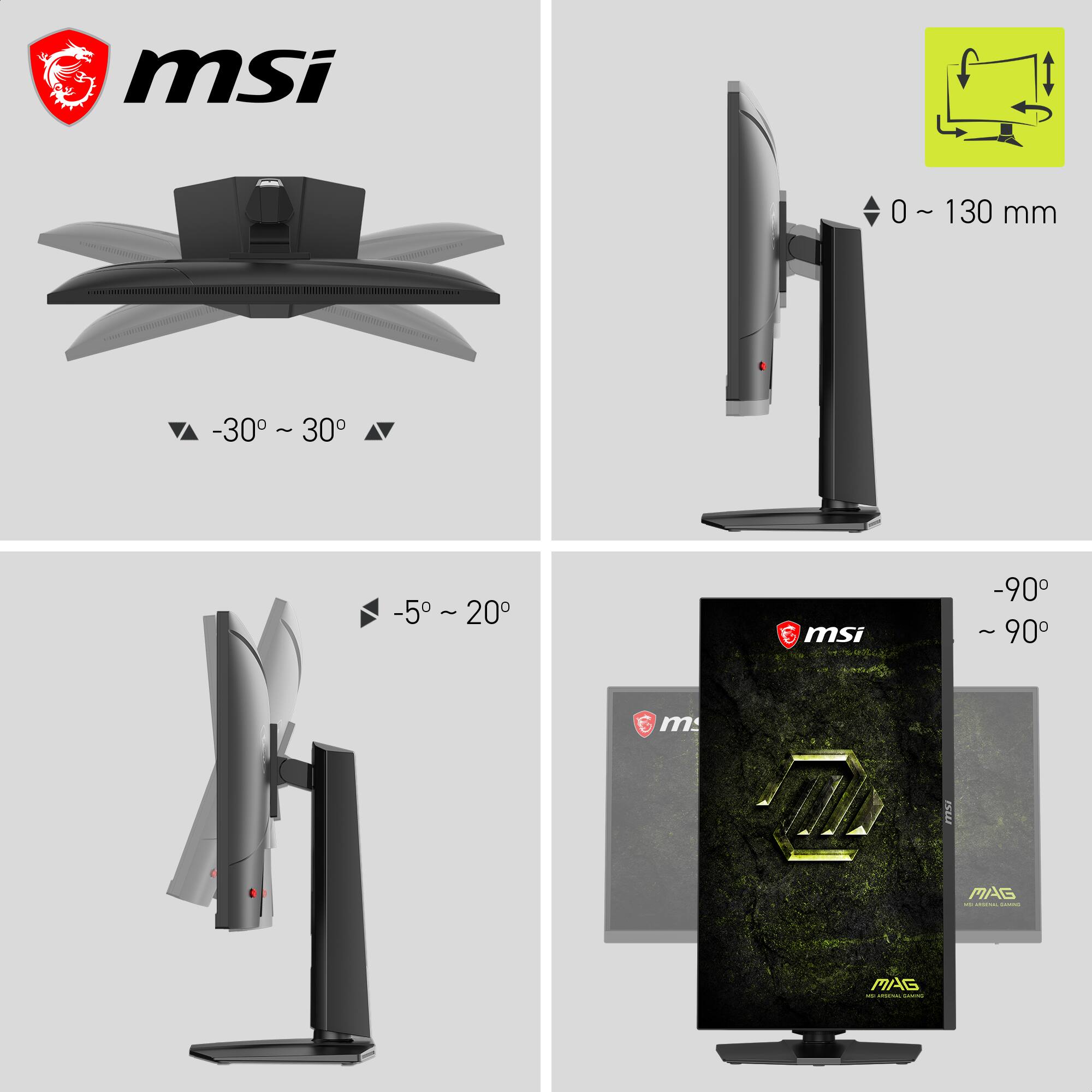 msi 0 - 130 mm -30~30 : 30 -5 -5 ~ 20 - msi -90 - 90 m. I MAG | MAG