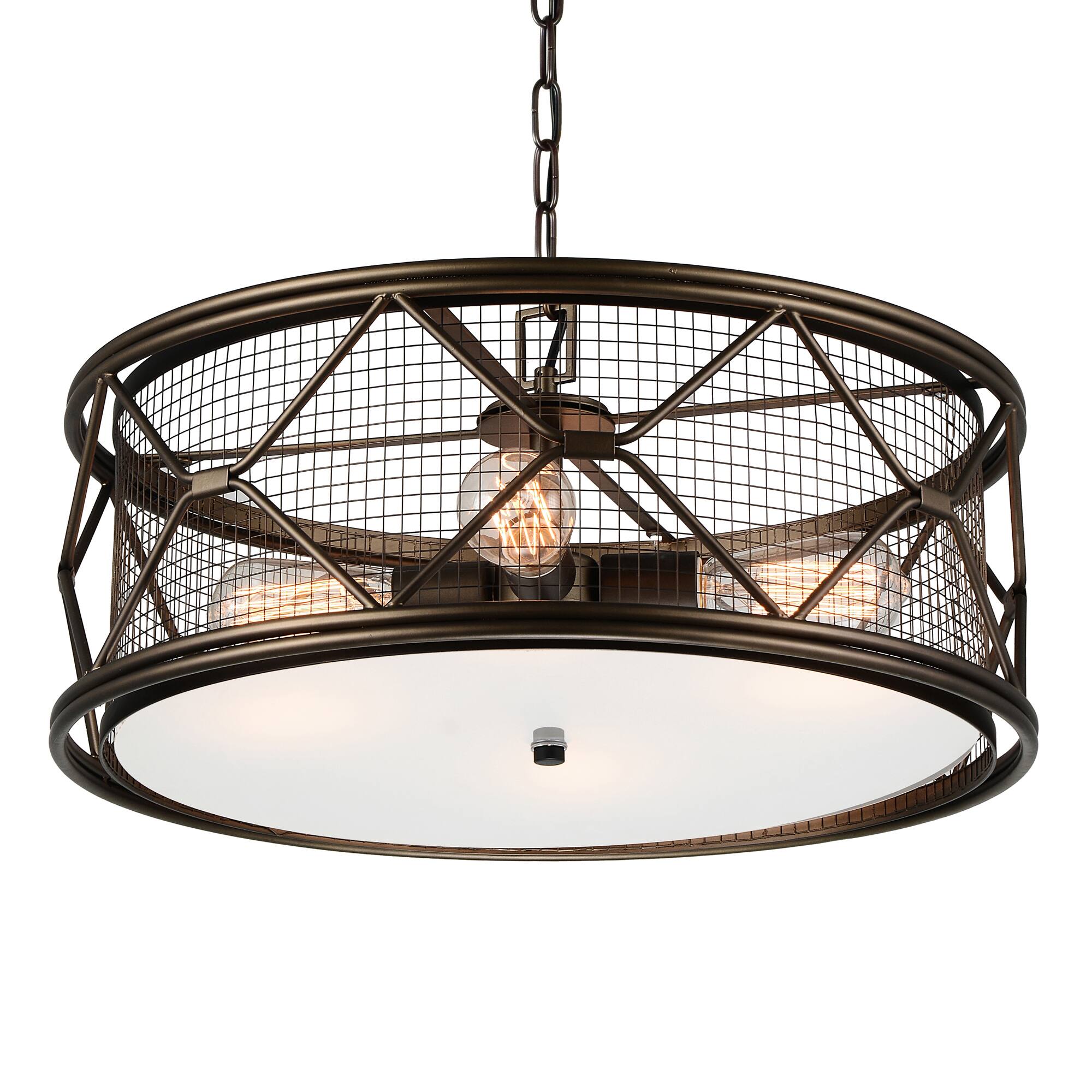Angle. CWI Lighting - Kali 4 Light Chandelier With Light Brown Finish - Light Brown.