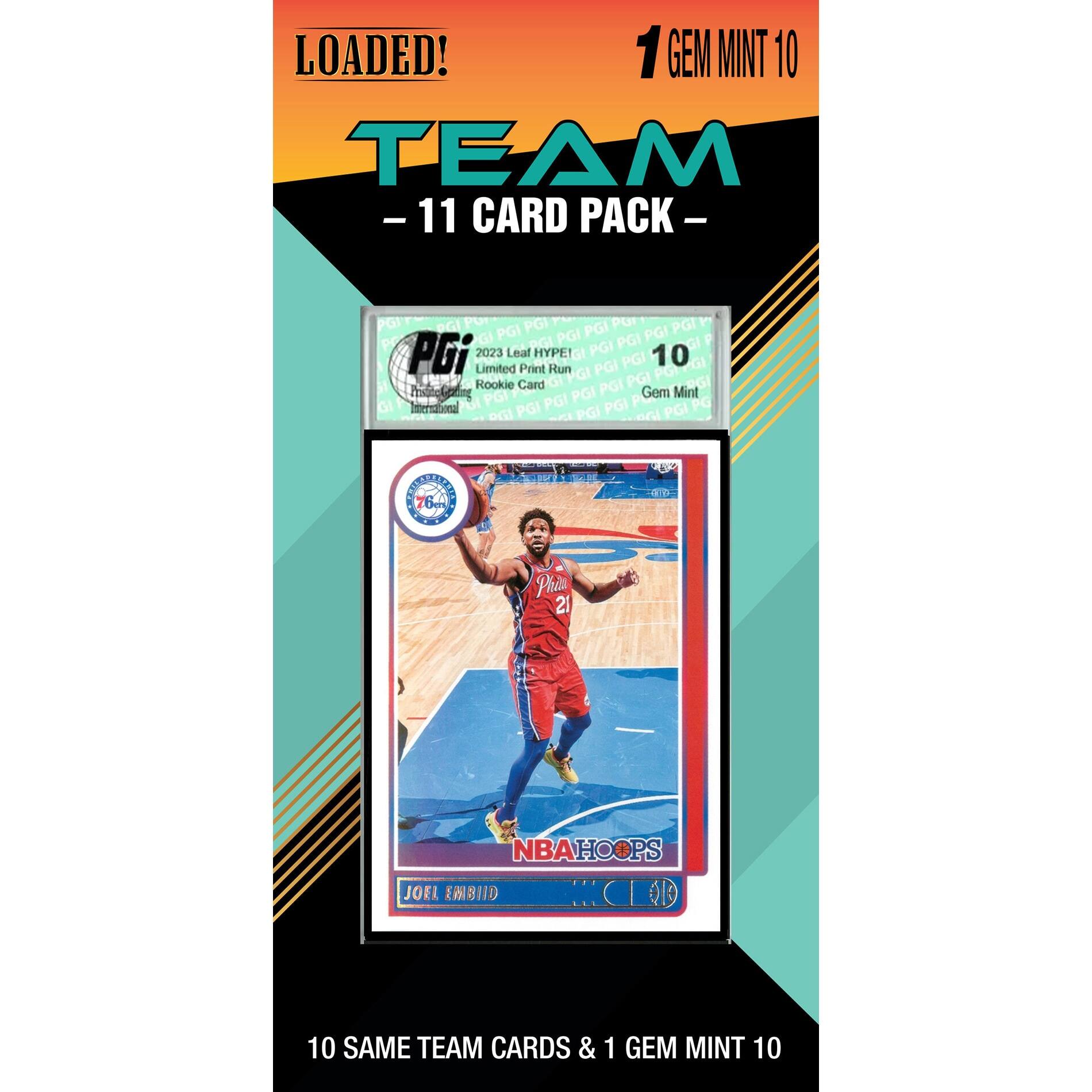 C&I Collectibles - Philadelphia 76ers Trading Card Pack - Multicolor