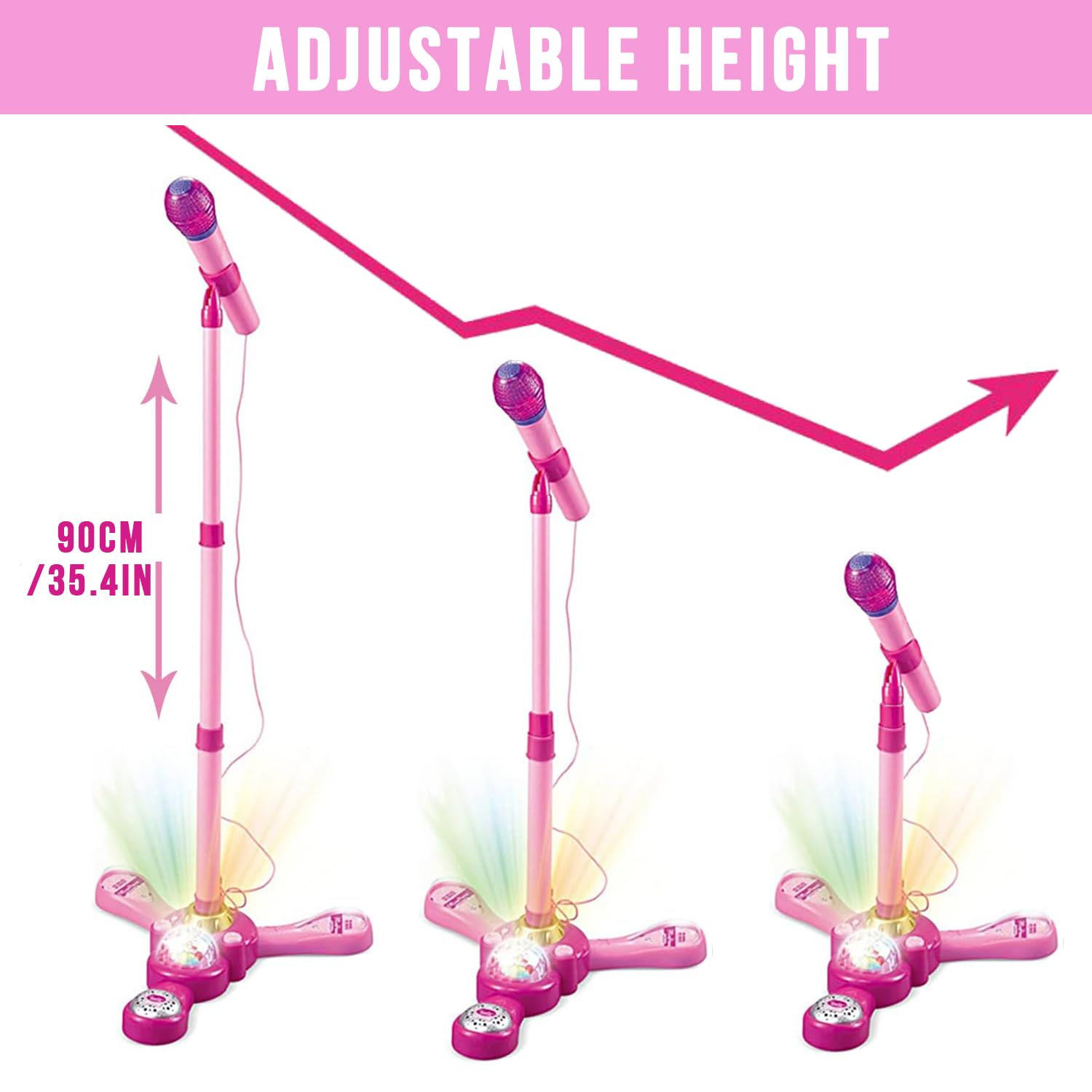 ADJUSTABLE HEIGHT  
90CM / 35.4IN