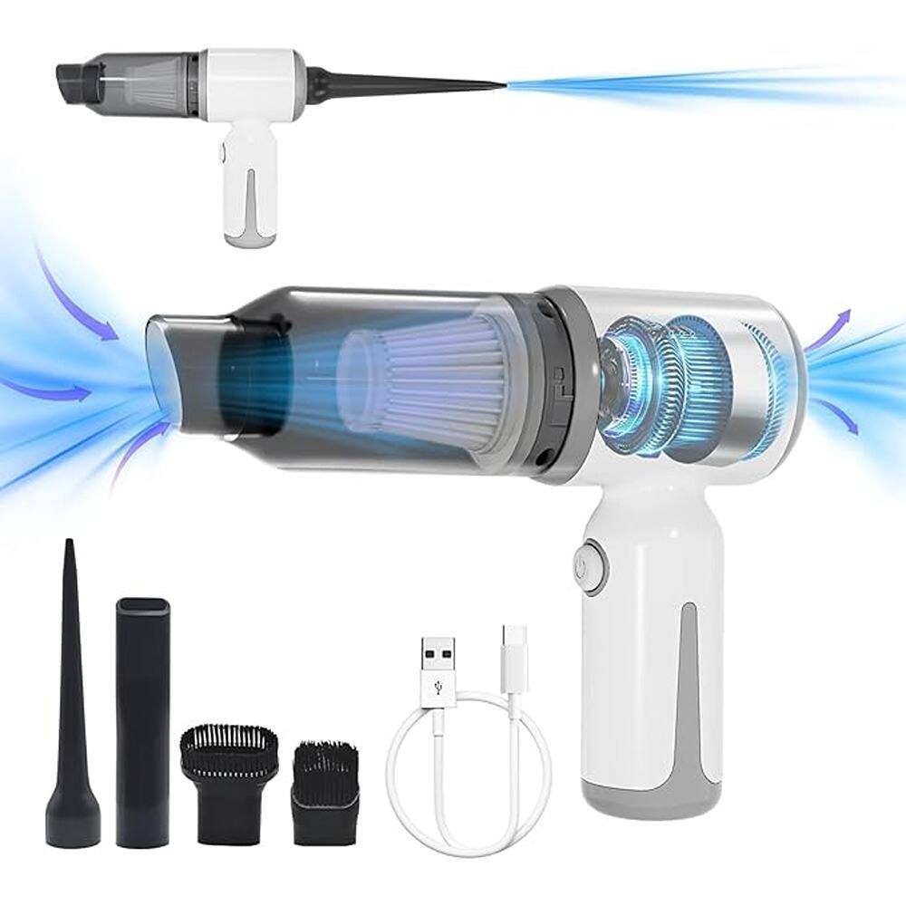 Front. ACJPR - Mini Cordless Car Vacuum, Wireless Handheld Vacuum Cleaner 9KPa High Power Suction,.