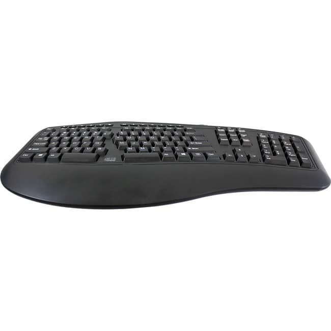 Adesso - Desktop Ergonomic Keyboard - Cable Connectivity - USB Interface - 105 Key(s) - 13 Hot Key(s) - Multimedia, Intern - Unknown