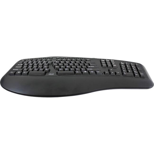 Adesso - Desktop Ergonomic Keyboard - Cable Connectivity - USB Interface - 105 Key(s) - 13 Hot Key(s) - Multimedia, Intern - Unknown
